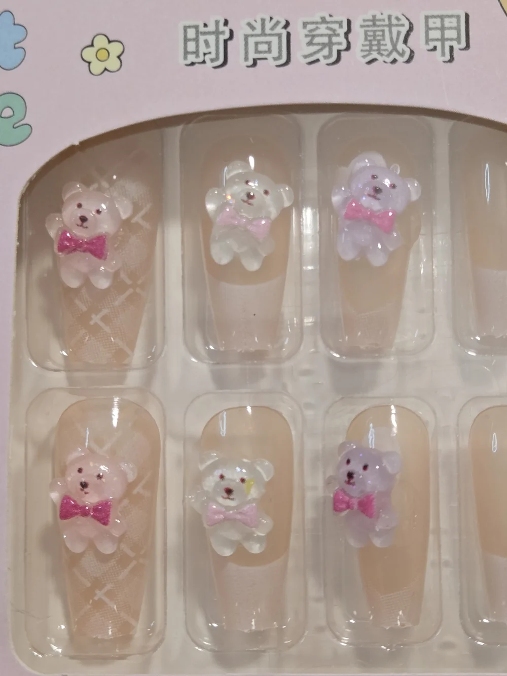 Hello Kitty Beauty & Hair Accessories Bundle Press On Nails Hair Clips New